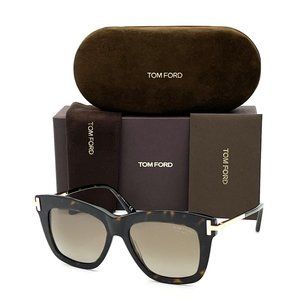 Tom Ford DASHA FT0822 52H  Dark Havana / Brown Polarized 52mm Sunglasses TF0822
